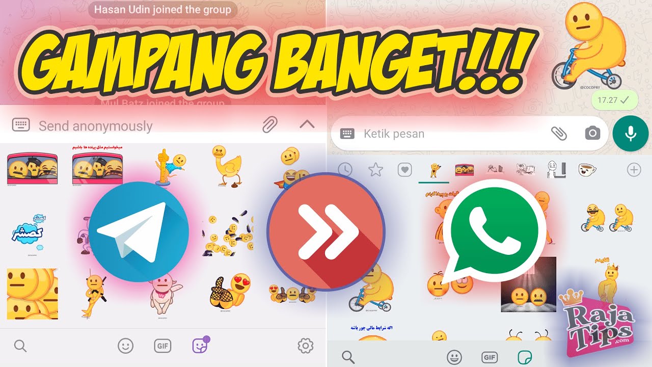 Cara Memindahkan Stiker Telegram Ke WhatsApp