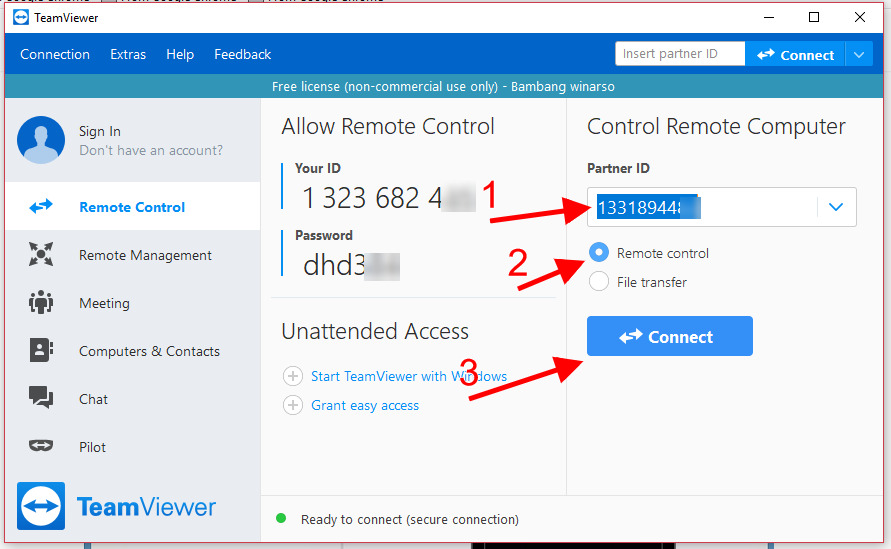 Cara Menggunakan Teamviewer