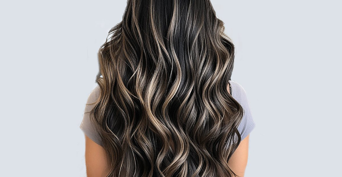 Model Warna Rambut Highlight